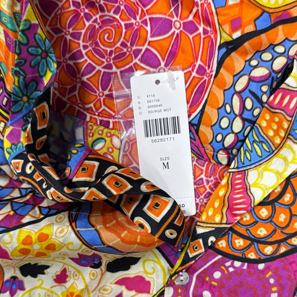 Colorful Patterned Women's Top - Picture 3 of 6